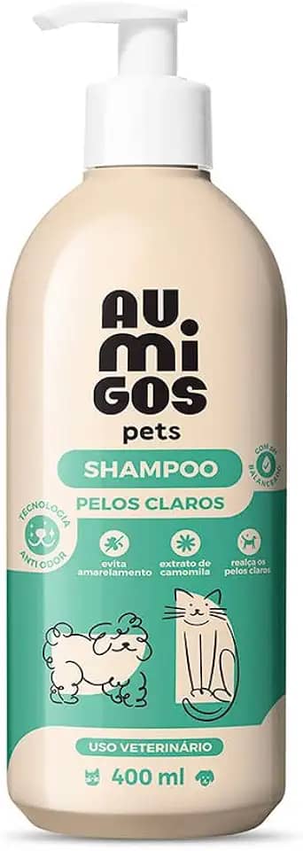 AU MIGOS PETS SHAMPOO PELOS CLAROS 400ml