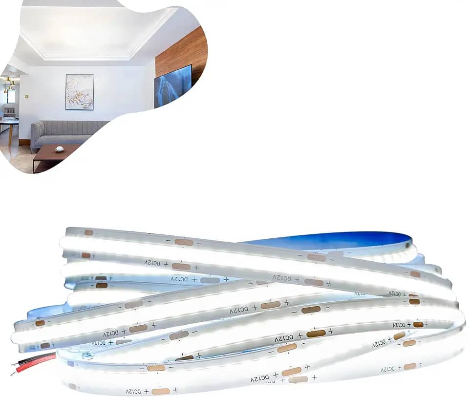 Fita Led 110v/220v Direta Cob Rolo 10m Não Usa Fonte (Branco Frio 110v)