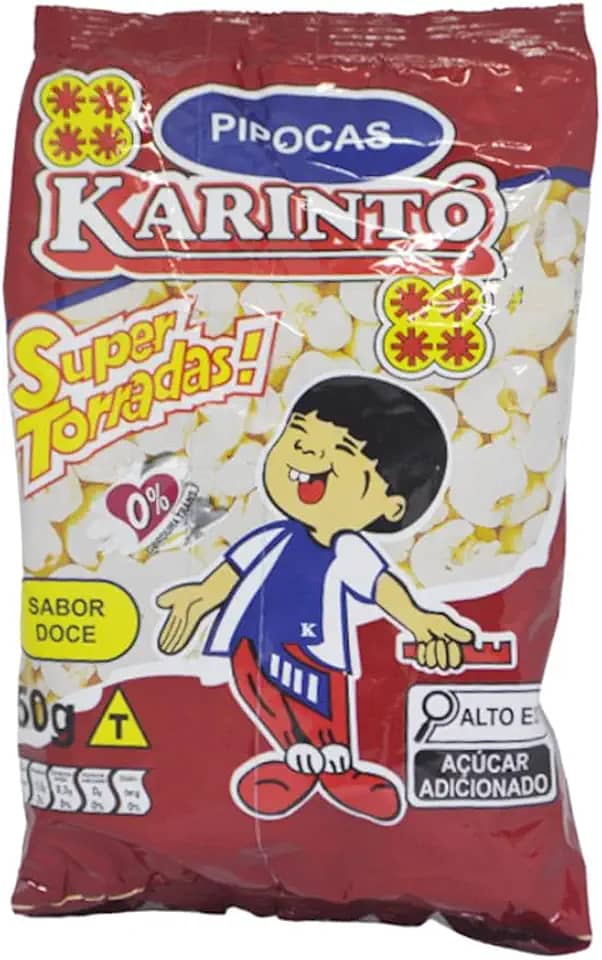 Pipoca Super Torradas Sabor Doce 50gr Karintó (10 unidades)