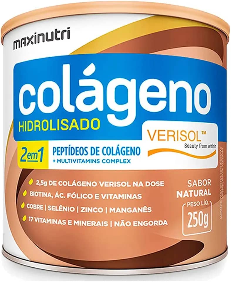 Colágeno Hidrolisado Verisol Maxinutri Lata 250g Natural