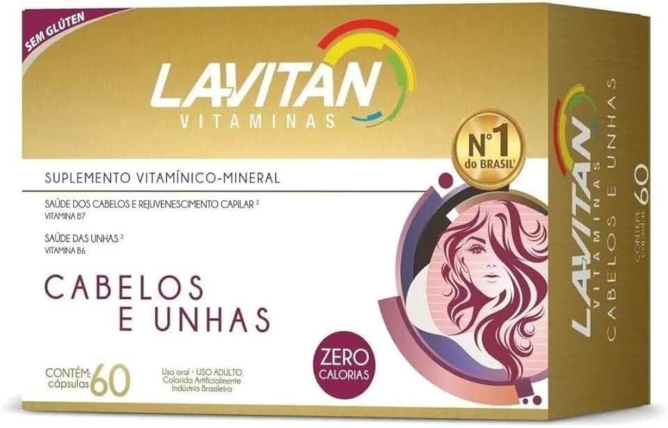 Lavitan Mais Hair Cabelos E Unhas 60 Cápsulas