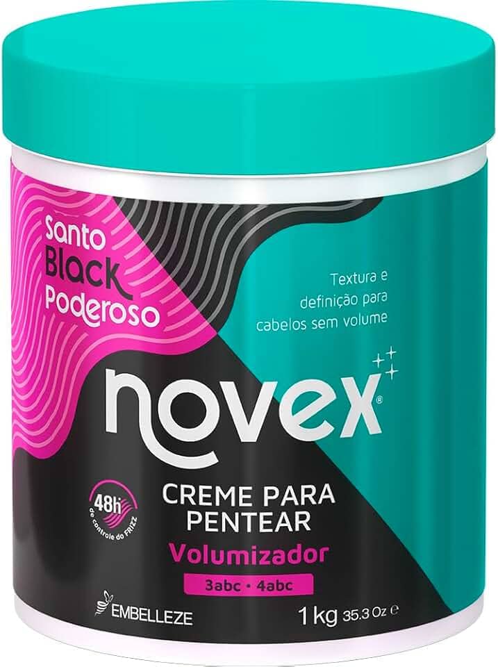 Creme para Pentear Volumizador Novex Santo Black Poderoso 1kg