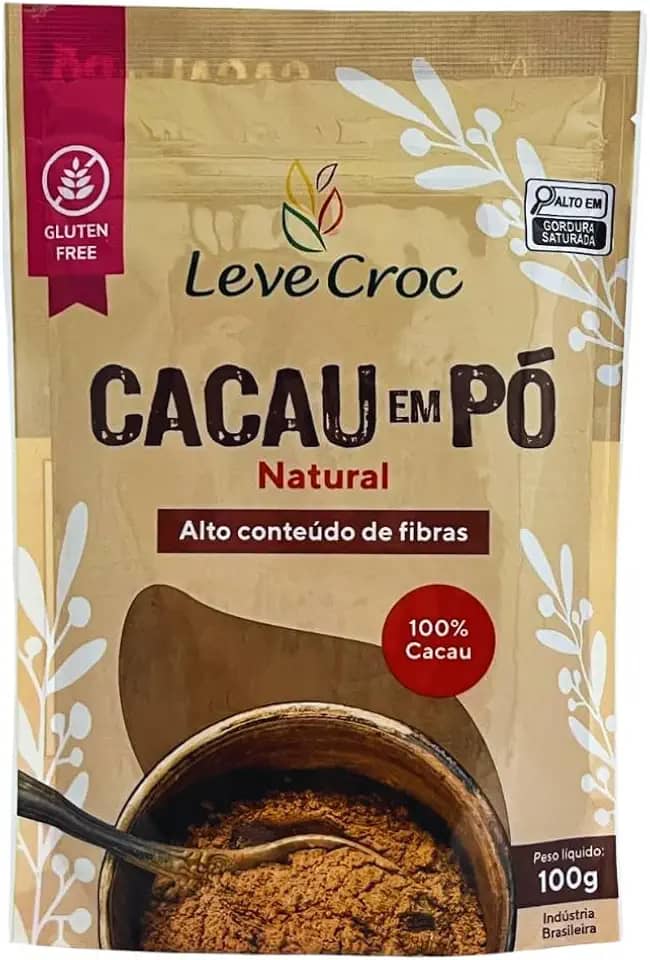 Leve Croc Cacau em pó natural 100g