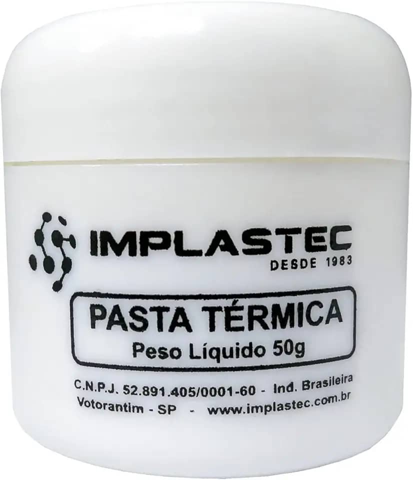 'Pasta Térmica 50g, Implastec, Silicone, Branca'
