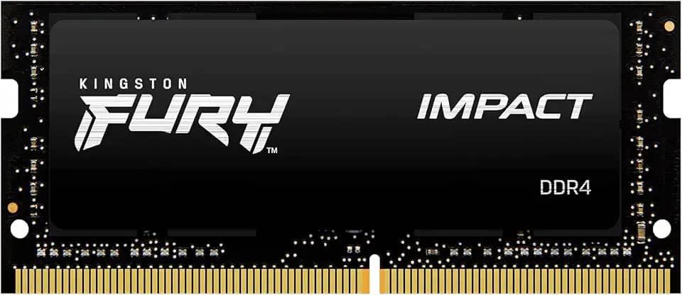 KF432S20IB/8 - Memória 8GB SODIMM DDR4 3200Mhz FURY Impact 1,35V 1Rx8 260 pinos para notebook, Preto