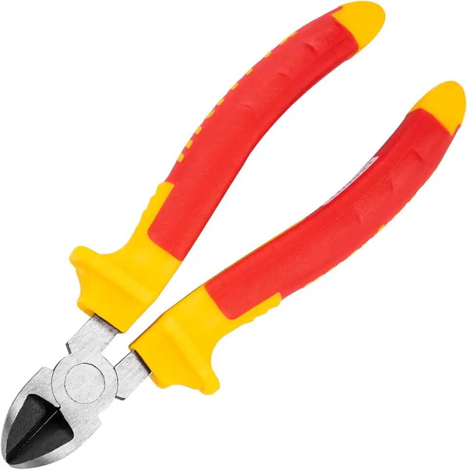 MTX Alicate de Corte Diagonal 6″ (160 mm) – Aço Cromo-Vanádio, Cabo Antiderrapante, VDE, Uso Profissional