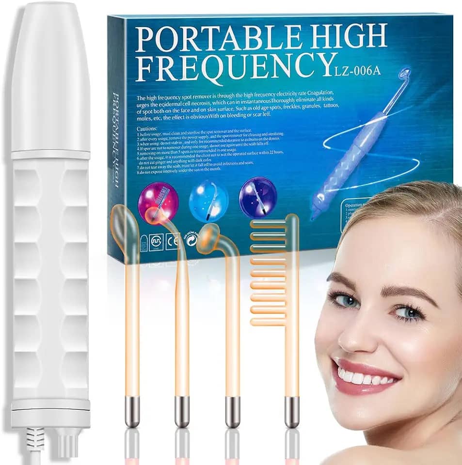 Alta Frequencia, Alta Frequencia Capilar, Pente de Alta Frequencia, Aparelho Estética Alta Frequência Portátil Facial E Capilar Com 4 Eletrodos 110V