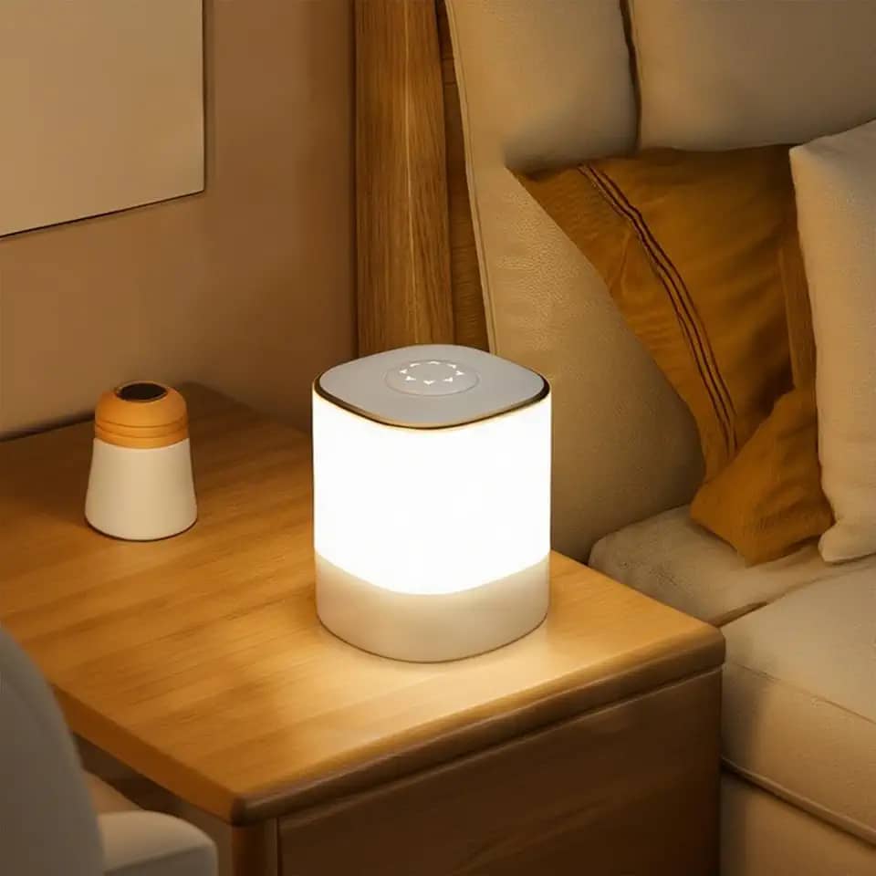 Luz noturna portátil, lâmpada noturna de toque LED para crianças e adultos, auxílio para dormir, alimentado por USB, cabeceira 10~100% regulável, luz noturna quente em 3 cores, cuidado suave para os