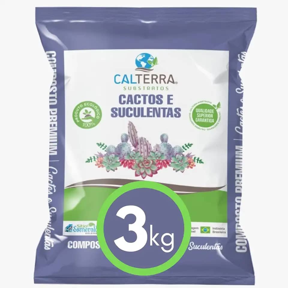Substrato Cactos e Suculentas 3 kg Calterra
