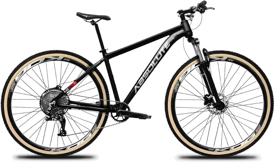 Bicicleta Aro 29 Aluminio 6061 Trilha Absolute Nero 5 1x12v Pedivela Single Coroa Unica P.Quadrada K7 11/50D Freio a Disco Garfo de Suspensão