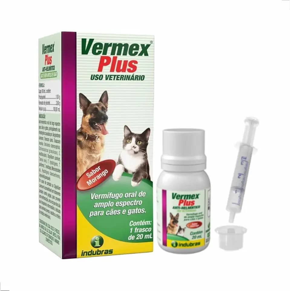 Vermifugo liquido para Cães 20ml