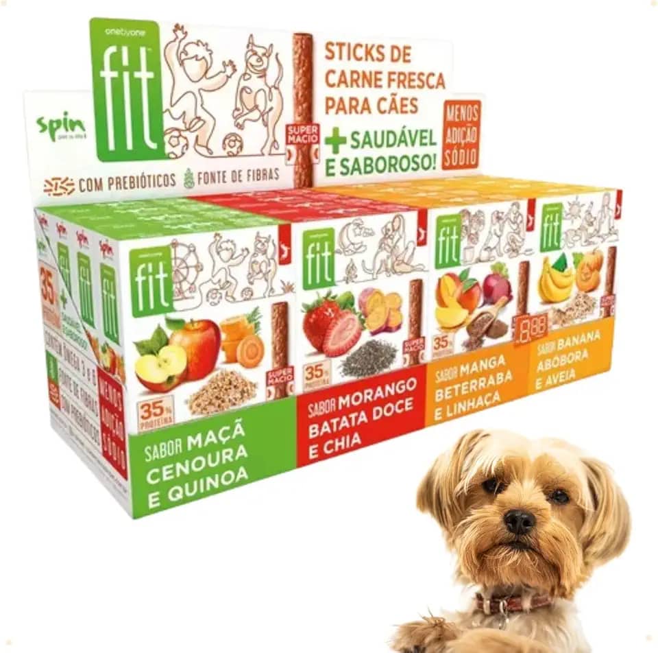 Kit 5 Petisco Fit Onebyone 50g para Cães - Sabor Aleatório