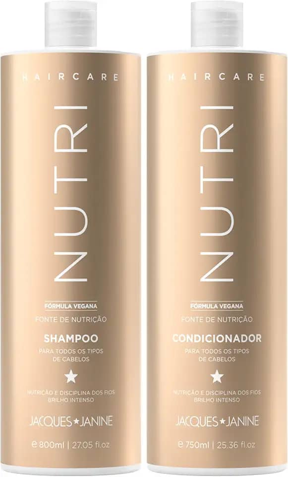 Jacque Janine Kit Shampoo 800Ml E Condicionador 750Ml Nutri
