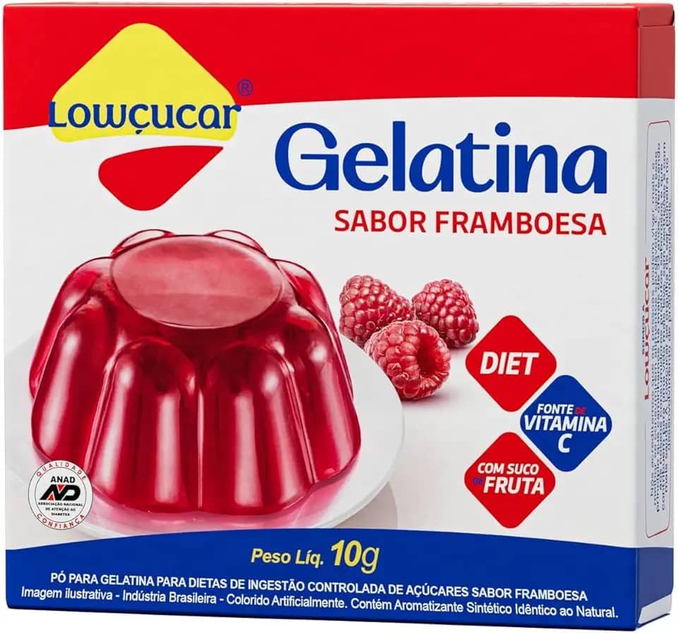 Gelatina Zero Lowcucar Framboesa 10G
