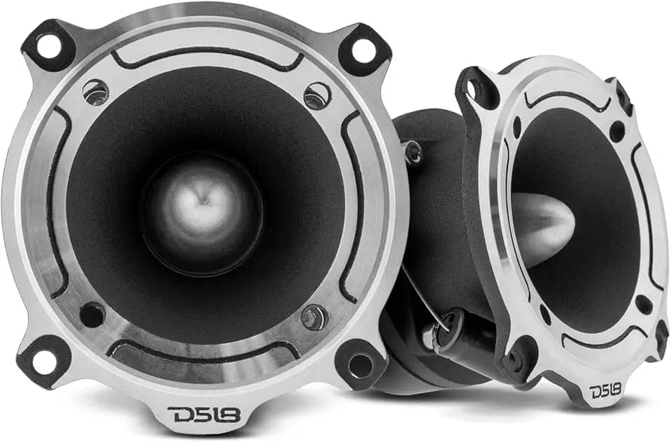 DS18 Pro-TW220 Tweeter de alumínio super Bullet de 1' 350W Max 225W RMS com crossover embutido (2 alto-falantes incluídos)