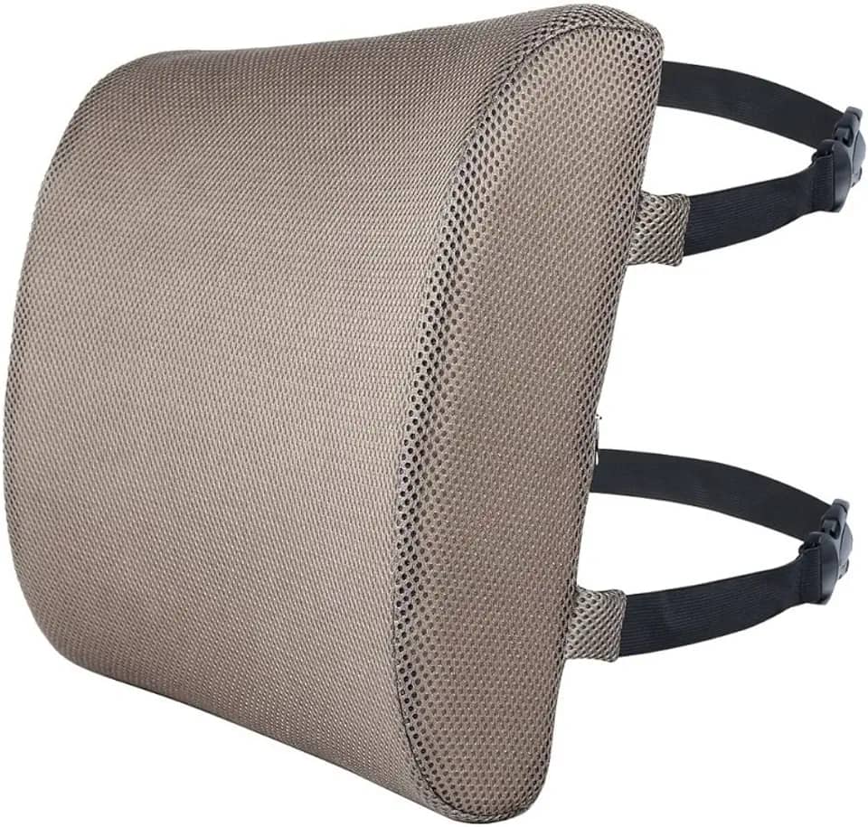 Encosto Lombar Almofada Ortopédica De Cadeira com Alças Ajustáveis - Dr Coluna