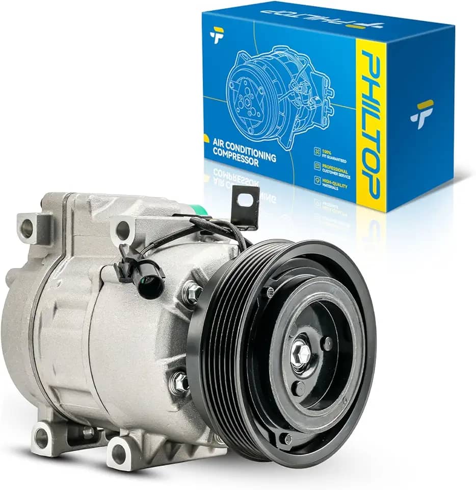 PHILTOP Compressor AC compatível com S-o-r-e-n-t-o 2011-2012 3,5L, Santa Fe 2010-2012 3,5L, compressor de ar condicionado