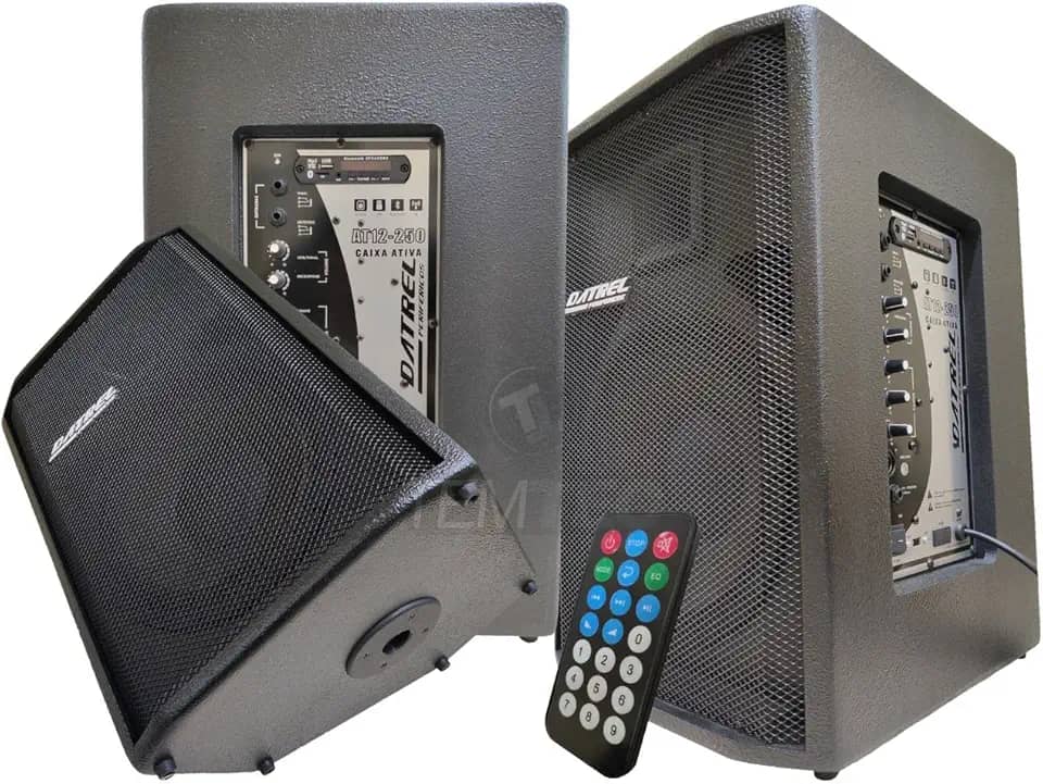 CAIXA DE SOM ATIVA 12" 250W DATREL PORTÁTIL PROFISSIONAL
