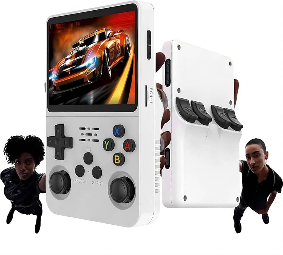 r36s video game portatil console portatil Cartão TF de 128GB integrado suporte a mais de 10000 video game retro Cartão tela IPS de 3,5 polegadas