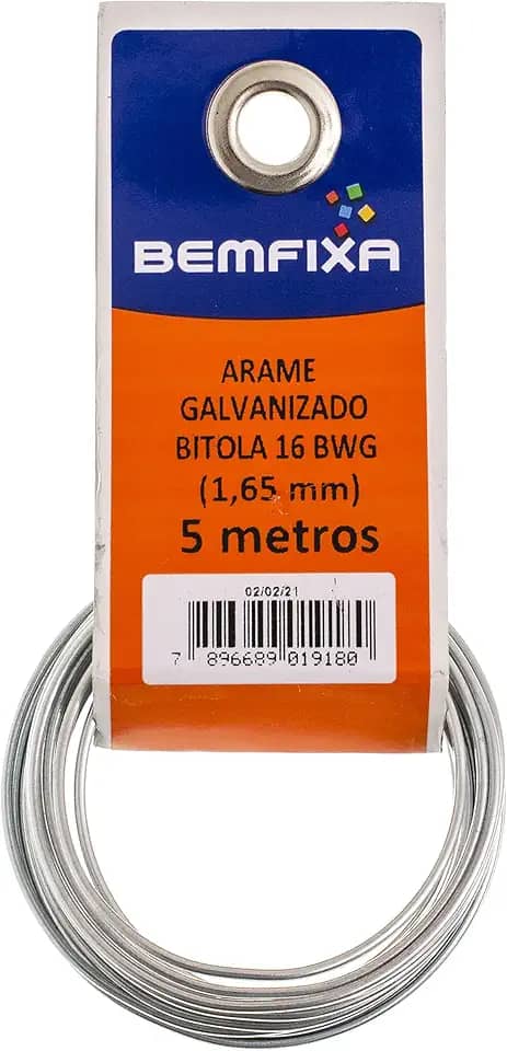 BemFixa ARAME GALVANIZADO 16(1,65MM) ROLO