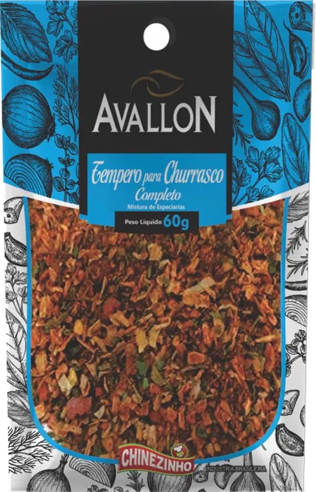 Avallon Tempero Para Churrasco 60 Gramas