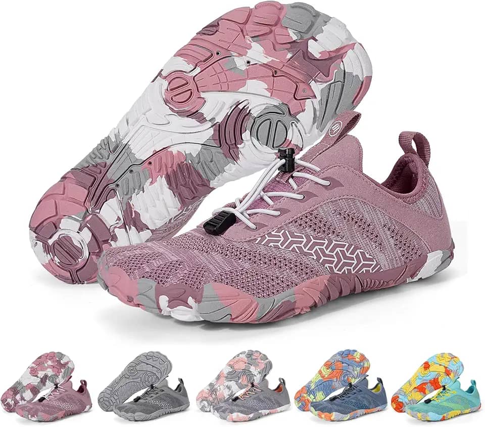 Tênis de caminhada descalço feminino masculino bico largo zero drop calçado leve para caminhada antiderrapante sapatos femininos para trilha ao ar livre corrida caminhada halterofilismo