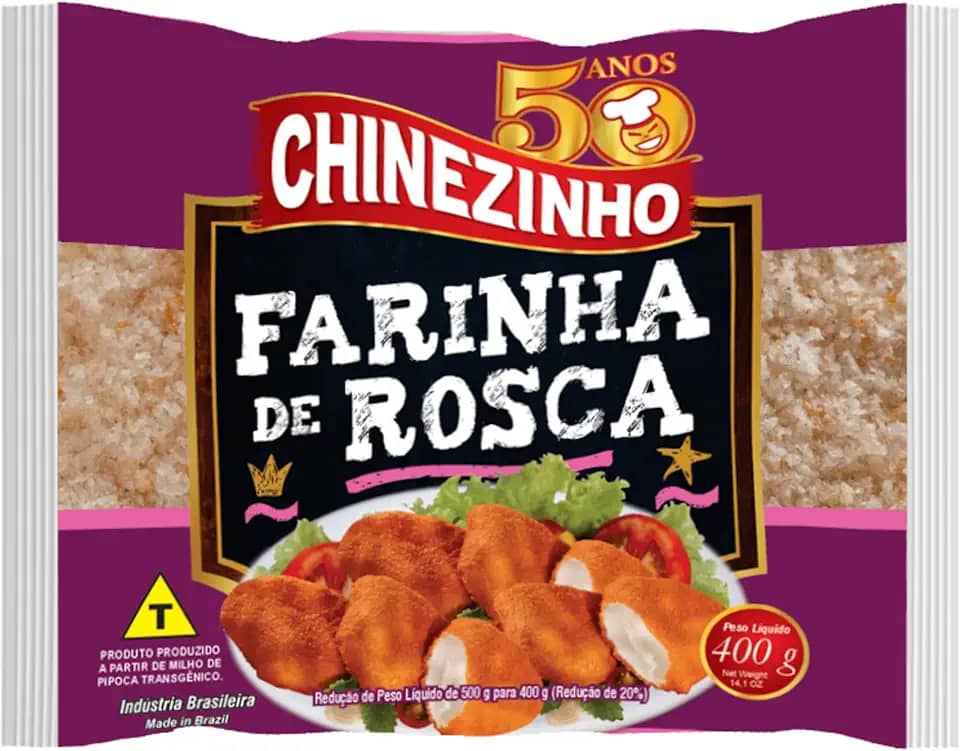 Chinezinho, Farinha de Rosca, 400 Gramas