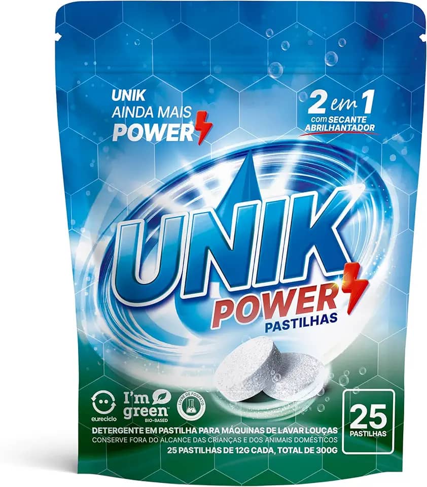 Detergente Pastilha Unik Power Para Máquina De Lavar Louça