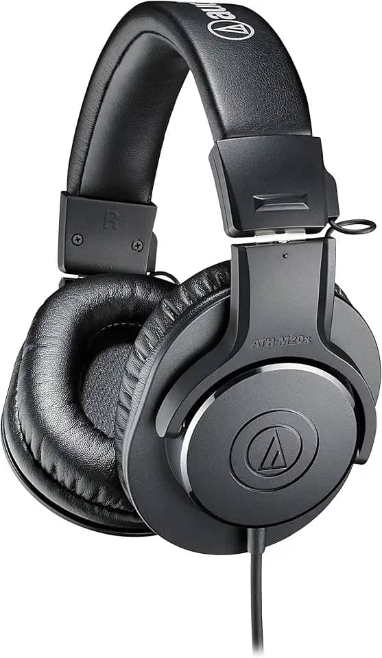 Fone de Ouvido Audio Technica ATH-M20x, Preto, Grande
