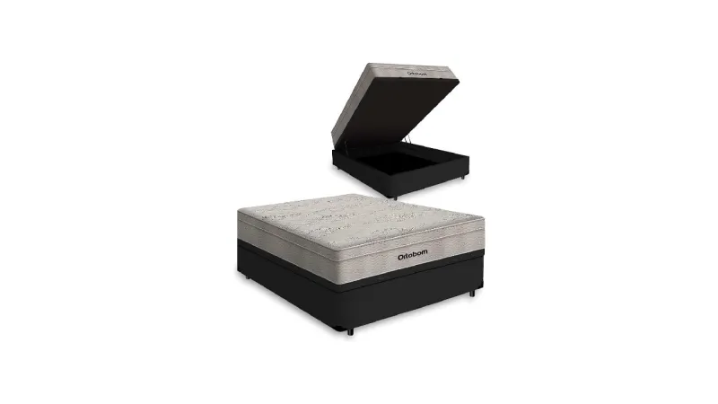 Melhor Cama Box Ortobom: 10 Modelos com Baú e Molas