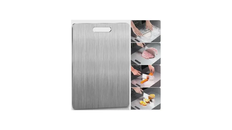 Melhor tábua de corte para saúde: Inox ou Titânio?