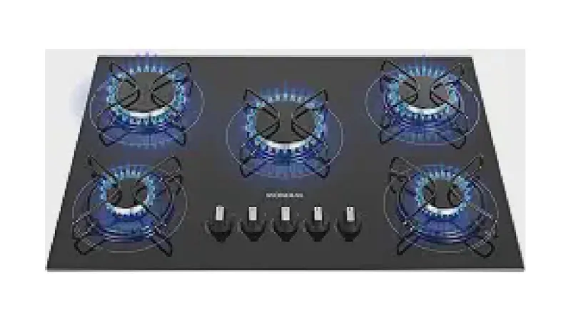 Qual o Melhor fogão 5 bocas,cooktop: Vidro vs Inox