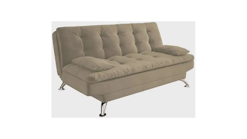 Sofá-Cama Frete Grátis: 10 Melhores Modelos Suede