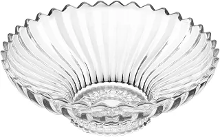 WOLFF - Centro de Mesa de Cristal Geneva 32,5cm x 32,5cm x 12cm
